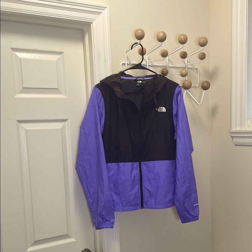 The North Face Hooded Windbreaker Windwall - Purple Black - M